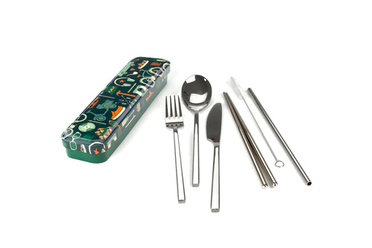 CARRY YOUR CUTLERY - RETRO MAN image 1