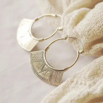 Small Semiya Hoop Earrings
