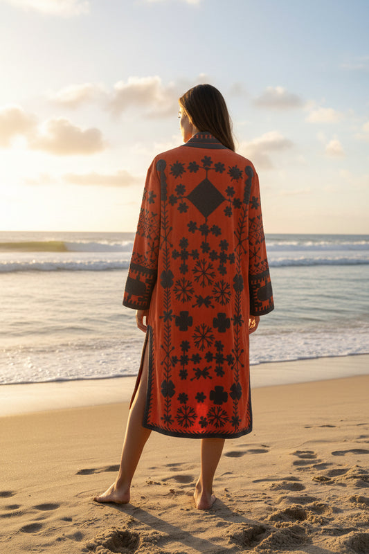 Velvet Coat - Sunrise with Grey