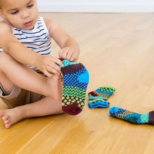Kids June Bug Socks / Recycled Cotton Eco-Friendly