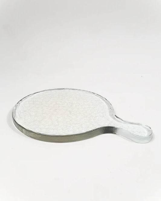 Hammered Glass Round Serving Board image 1