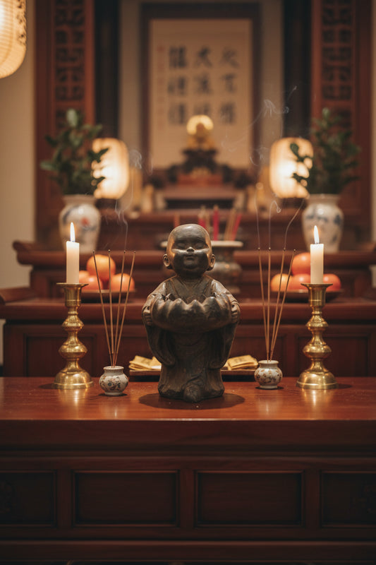 Tea Light Holder - Monks