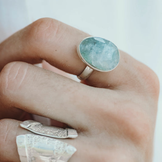 Lagoon Aquamarine Ring image 1
