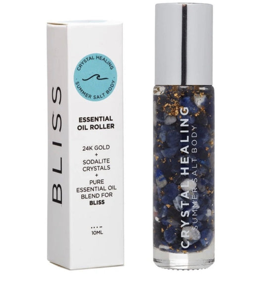 Bliss- Crystal infused essential oil roller 10ML image 1