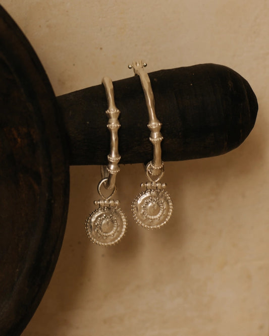 Kavani Hoops Silver Plated