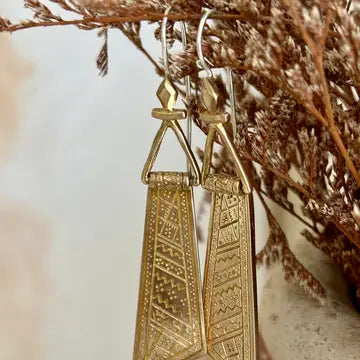 Zahi Earrings - Brass