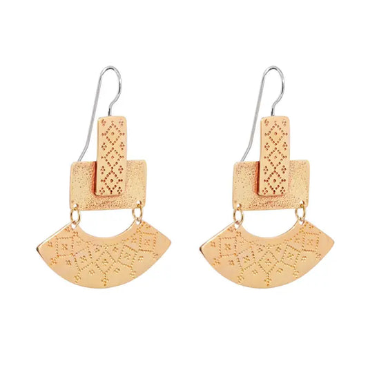 Naia Earrings- Brass