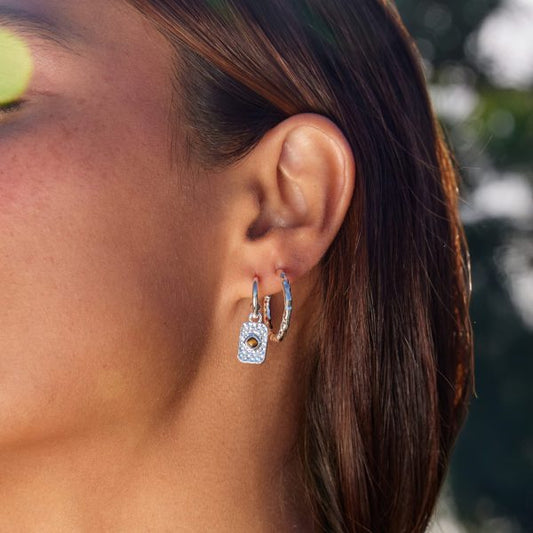 Courage Earrings in Silver image 1