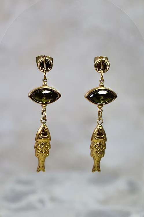 Deco Studs Fish Earrings