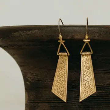 Zahi Earrings - Brass
