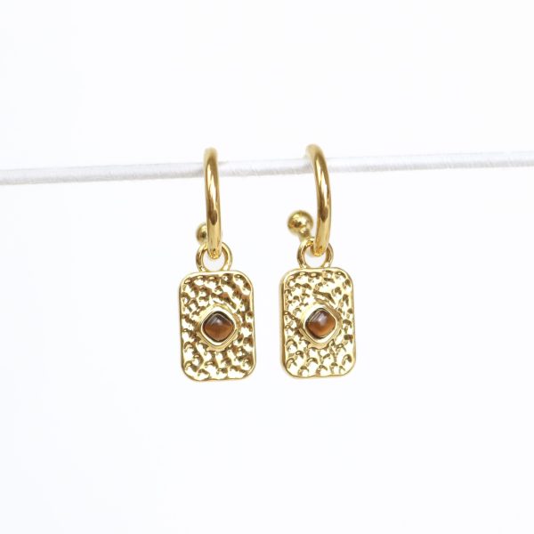 Courage Earrings in Gold image 0