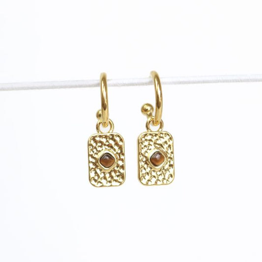 Courage Earrings in Gold image 0