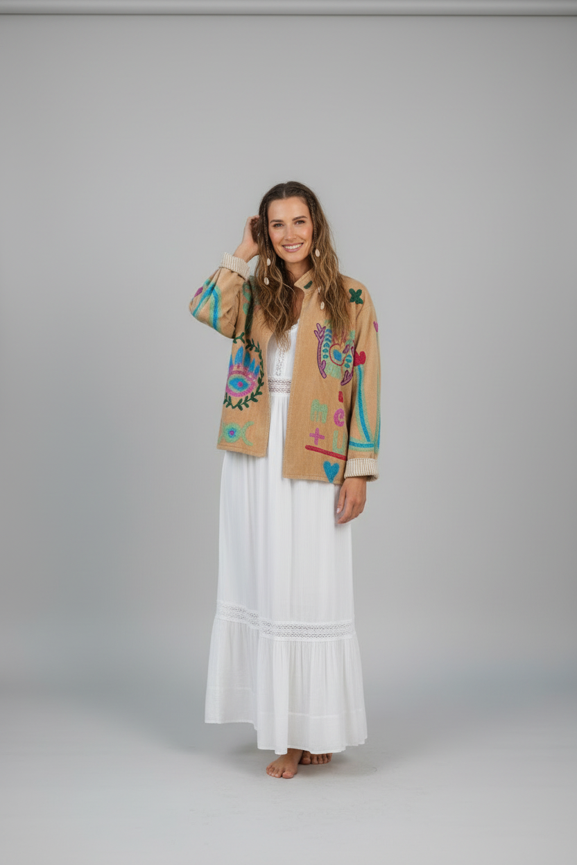 Velvet Jacket Imagine - Oatmill