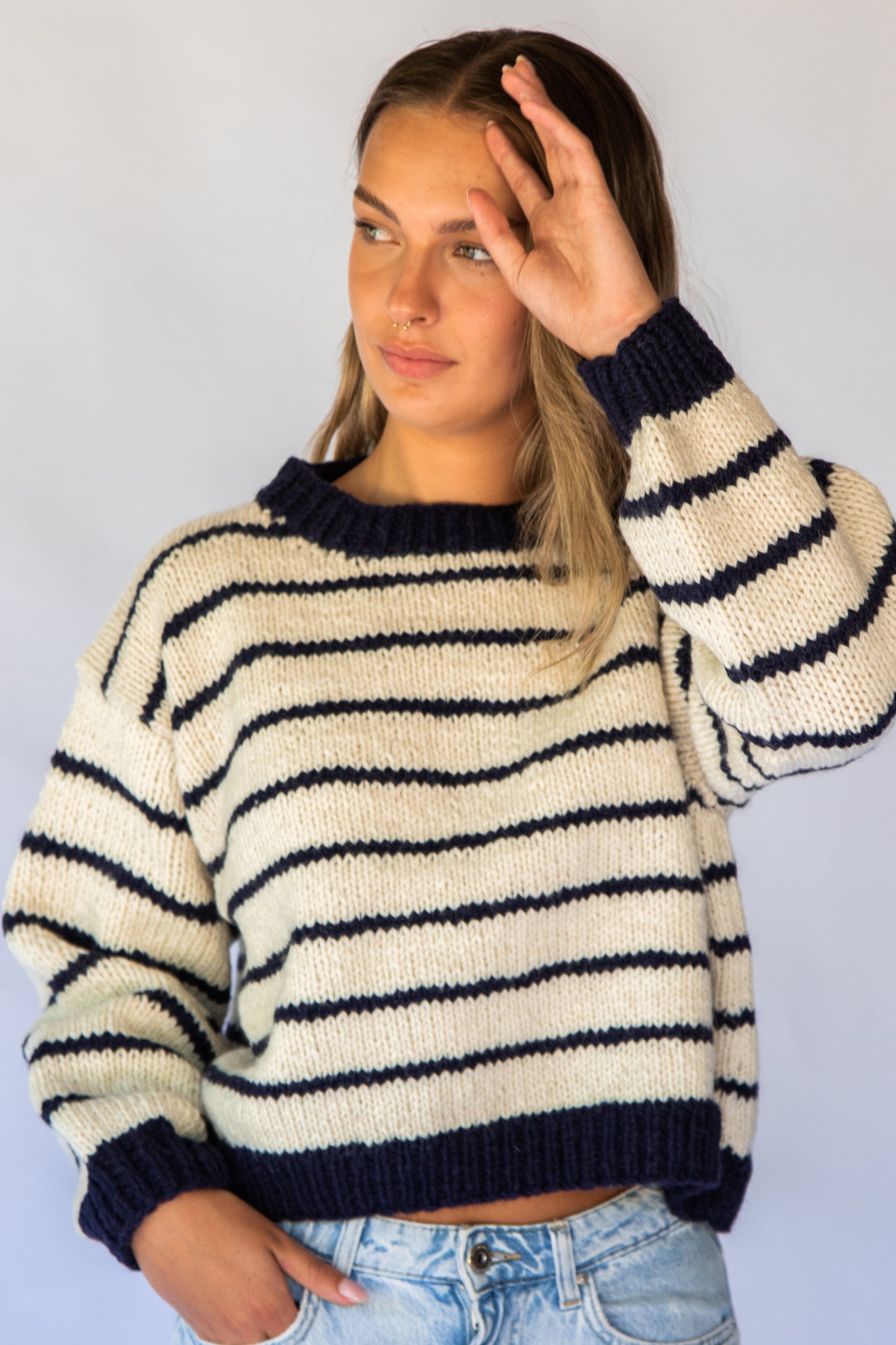 Bande Sweater - Navy image 2