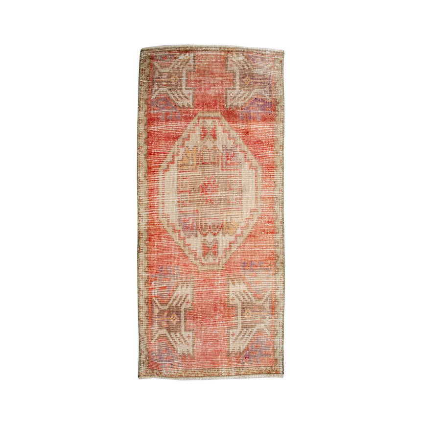 Turkish Vintage Muted Anatolian Oushak Rug/Mat 45cm x 105cm image 0