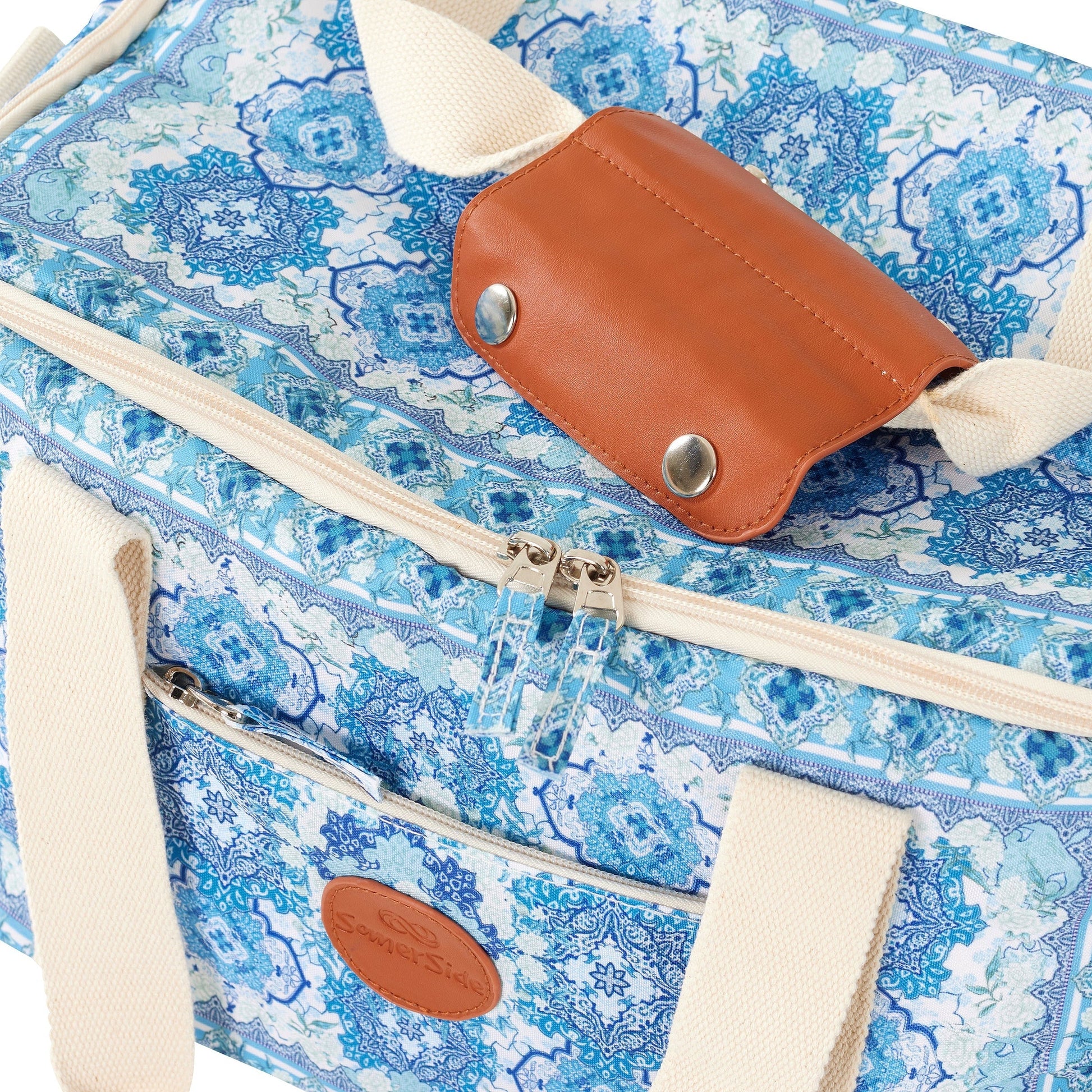 Moroccan Vintage Blue Cooler Bag image 3