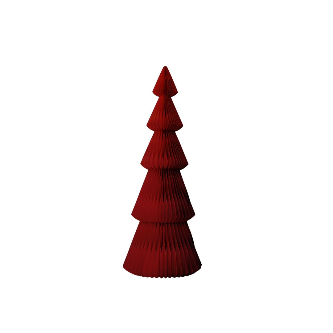 Evergreen Paper Standing Red Tree - PRE ORDER