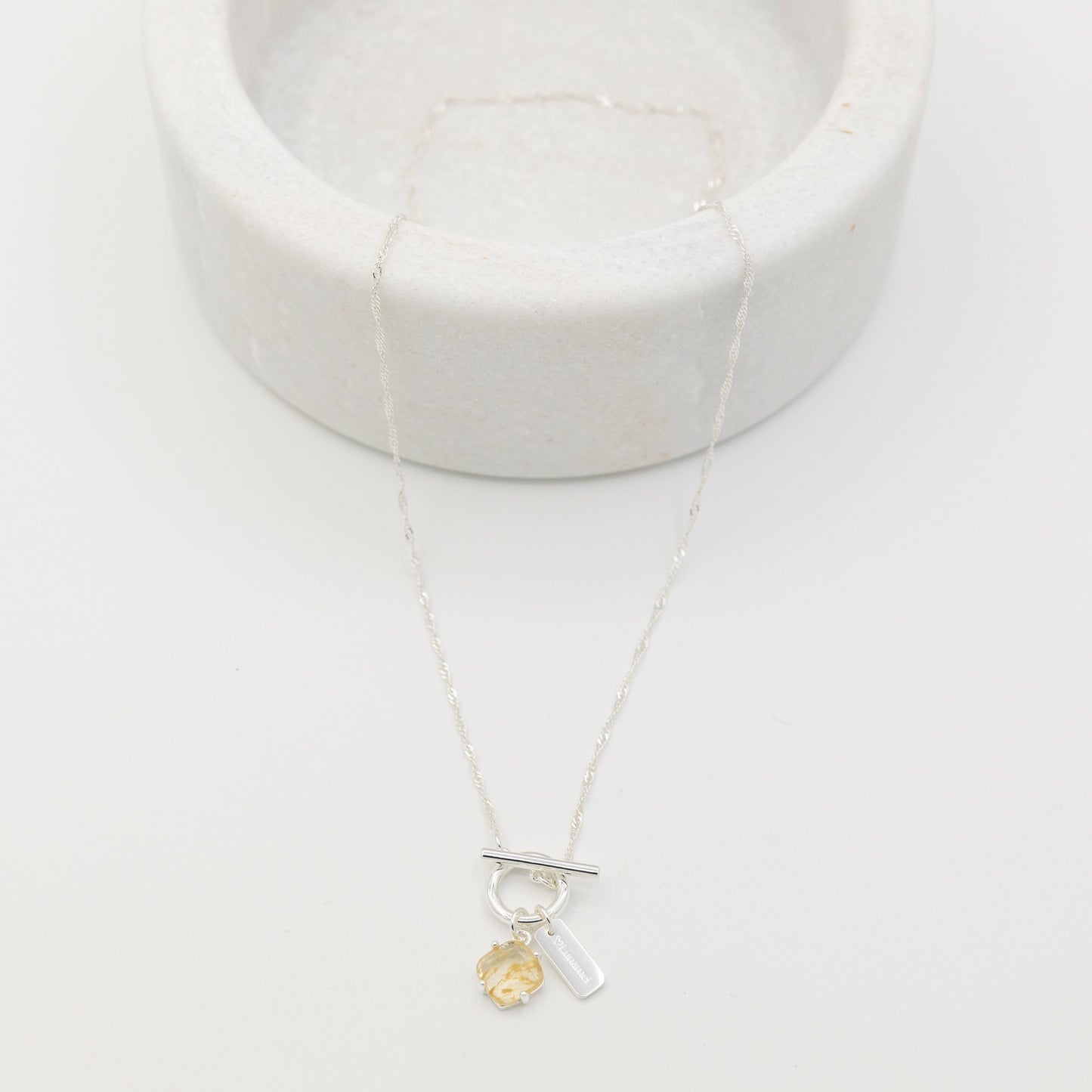 Aura - Circle of Light Pure Silver Necklace image 0