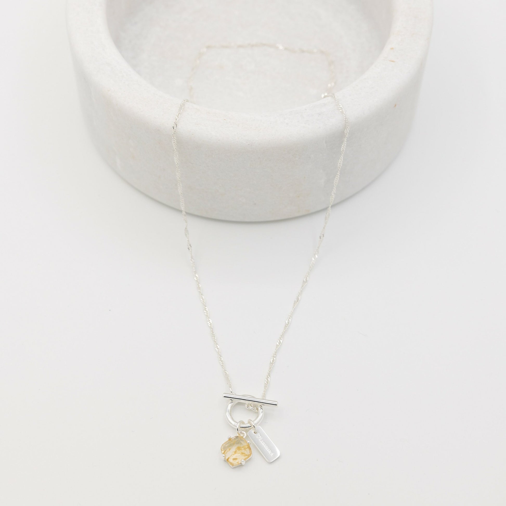 Aura - Circle of Light Pure Silver Necklace image 0