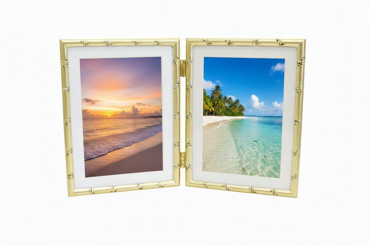 Double Bambo Photo Frame.