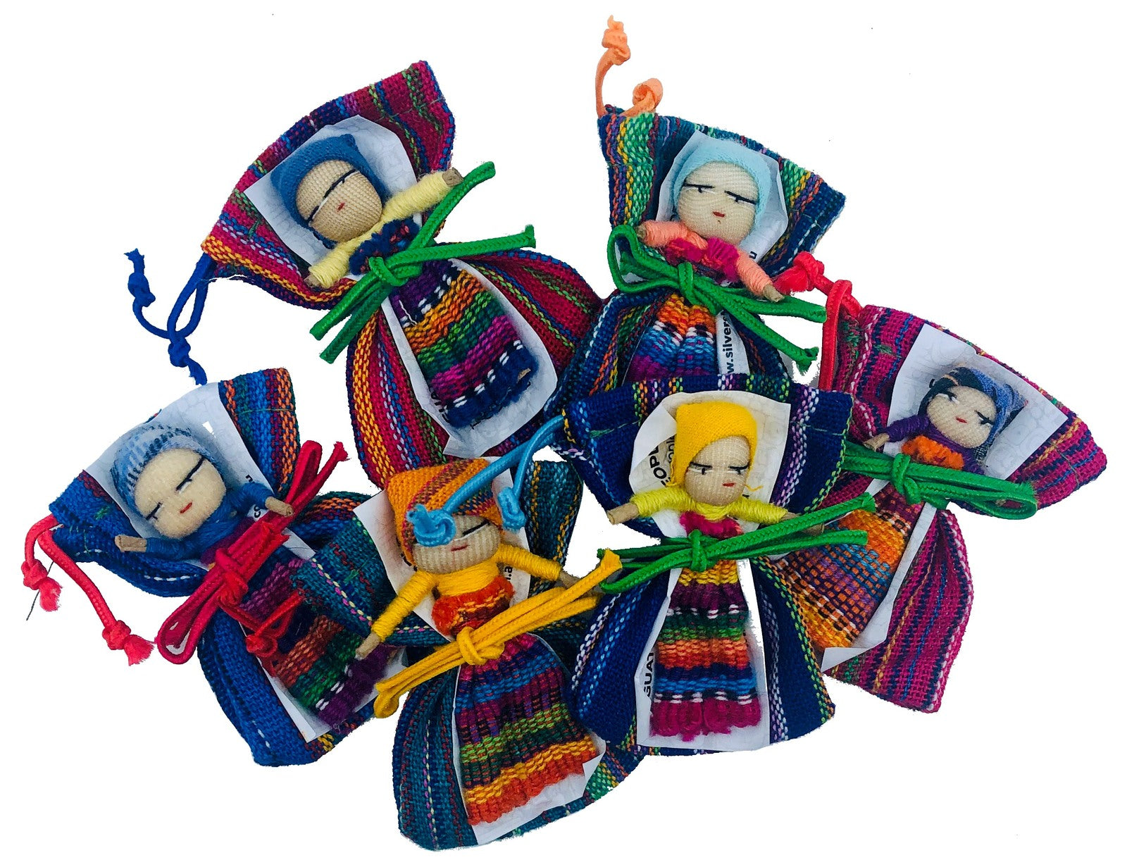 Guatemalan Worry Doll with Bag image 0