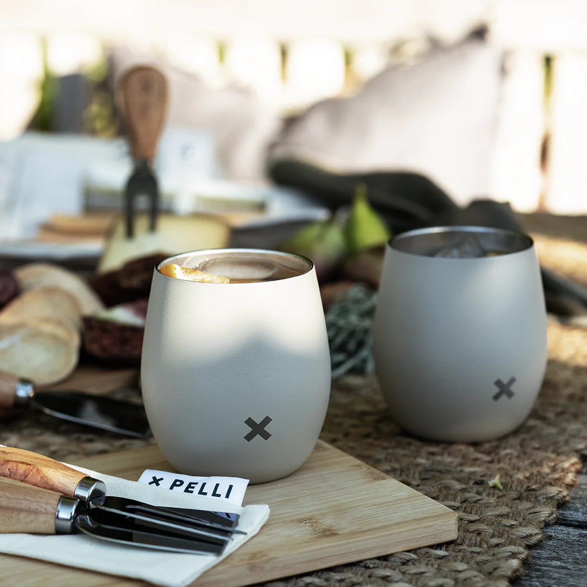 Sip and Dip Insulated Wine Tumblers - Two Person image 1