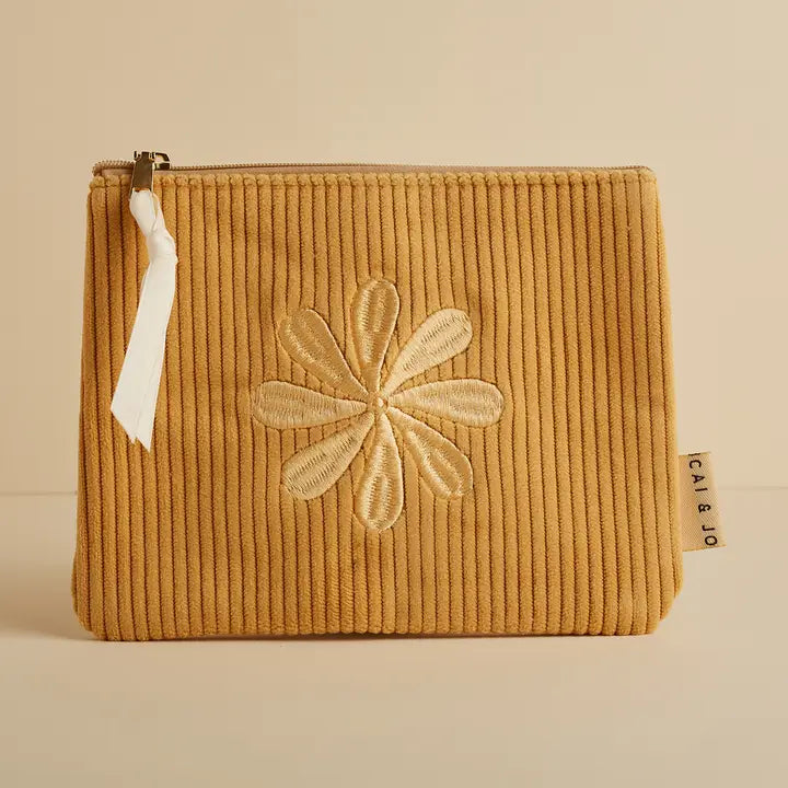 Corduroy Pouch in Marigold image 0