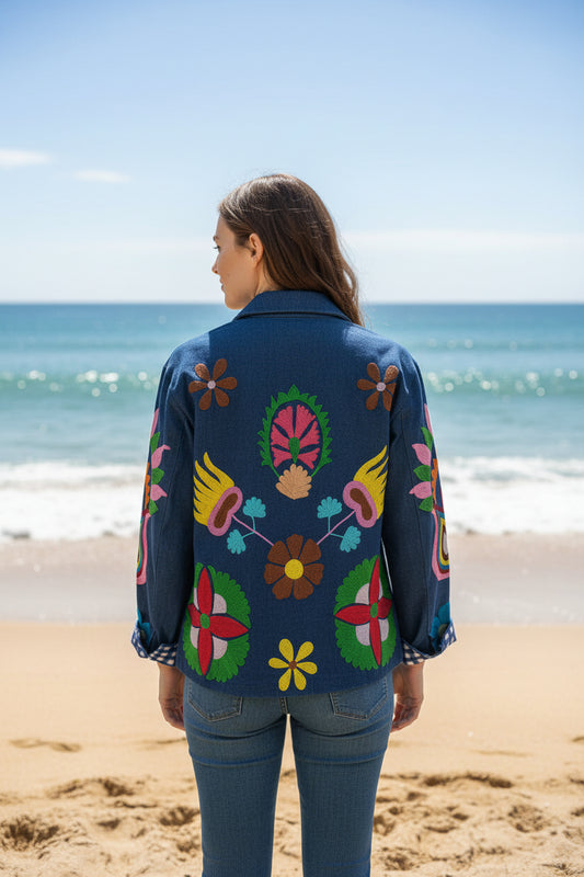 Embroided Denim