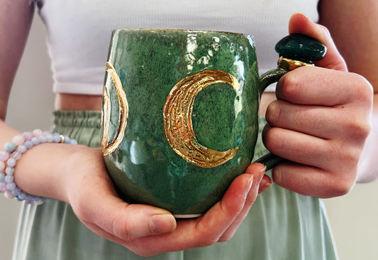 Green Aventurine Crystal Mug image 0