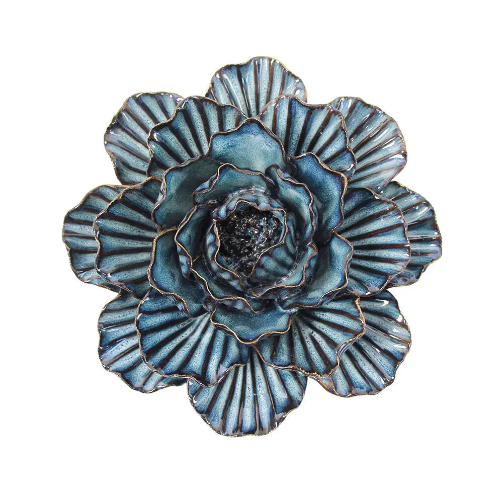 Ceramic FLower- Ocean Medium