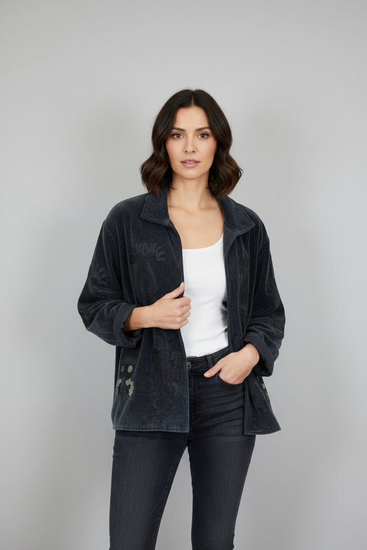 Velvet Jacket Anthracite