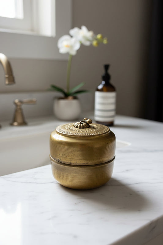 Brass Indian Trinket Pots