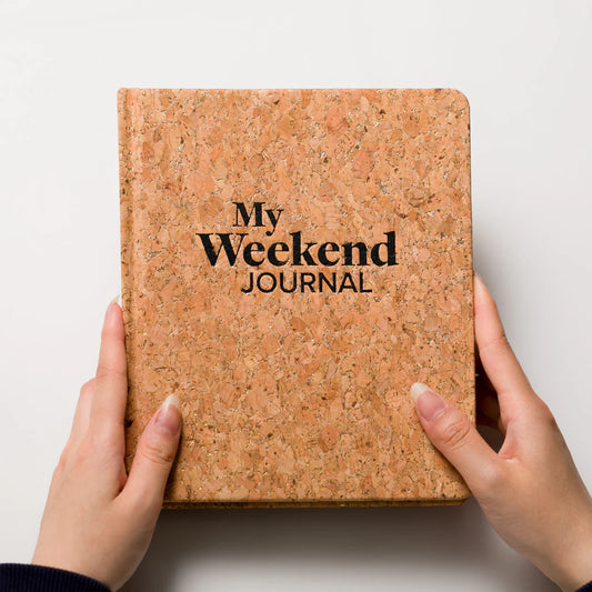 My Weekend Journal CORK COVER with Gold Fleck image 0