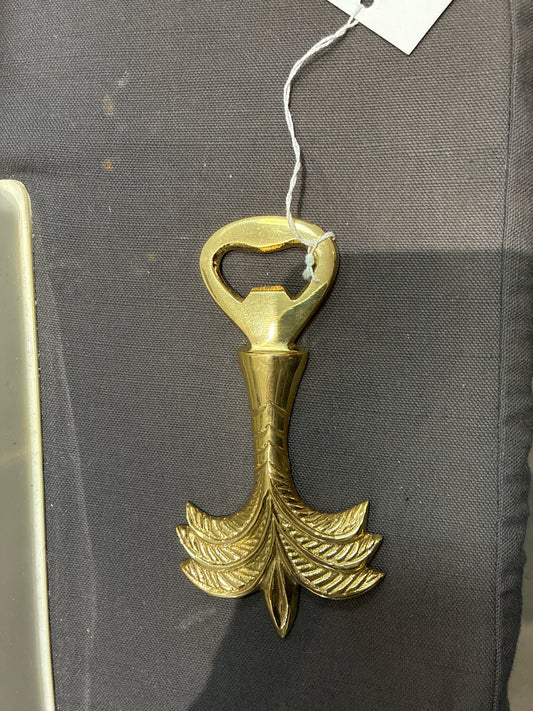 Palm Brass Bottle Opener