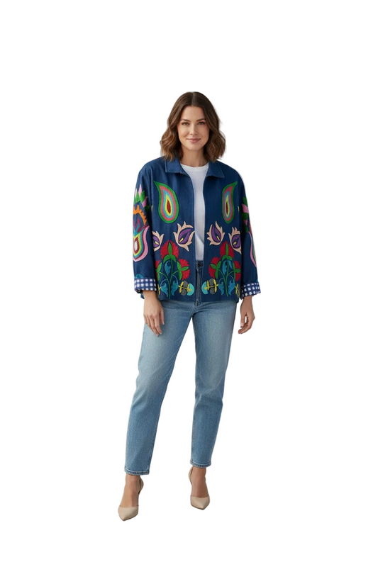 Embroided Denim