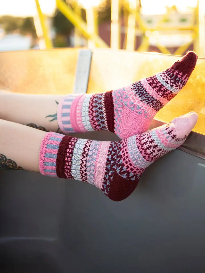 Alpenrose Socks / Recycled Cotton Eco-Friendly