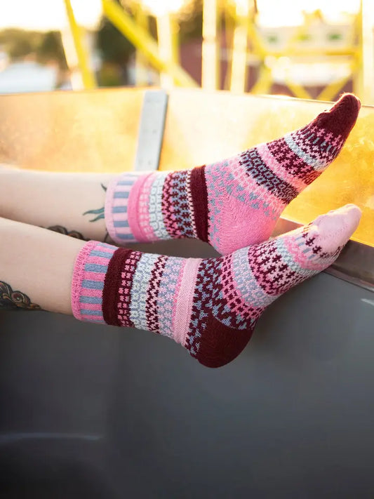 Alpenrose Socks / Recycled Cotton Eco-Friendly