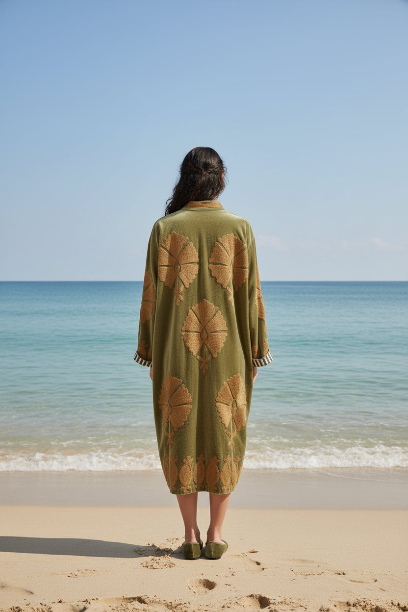 Velvet Coat Earthy Green