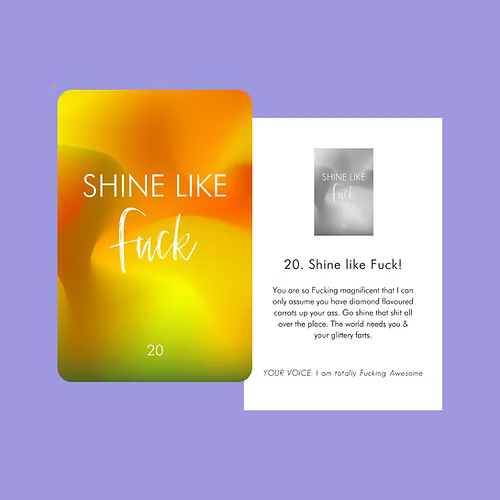Get Fucking Motivated Oracle Cards image 3