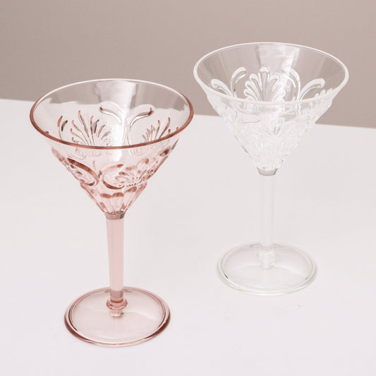 Flemington Acrylic Martini Glass - Pink image 1