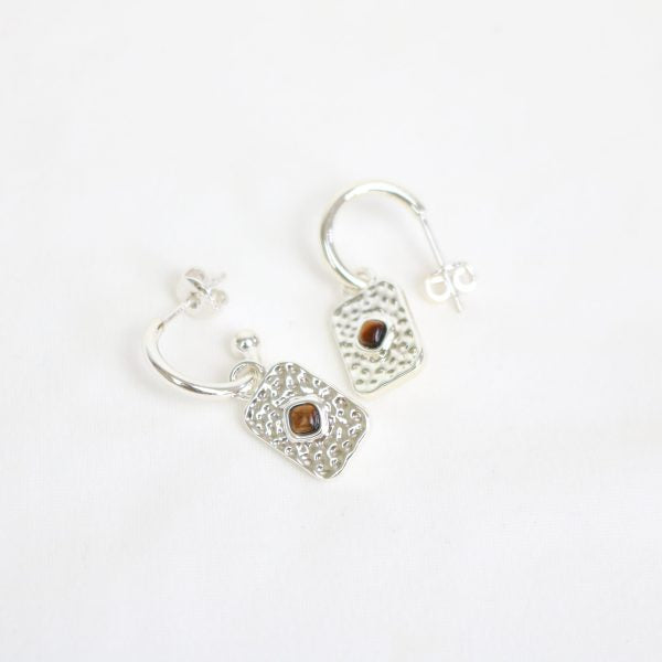 Courage Earrings in Silver image 2