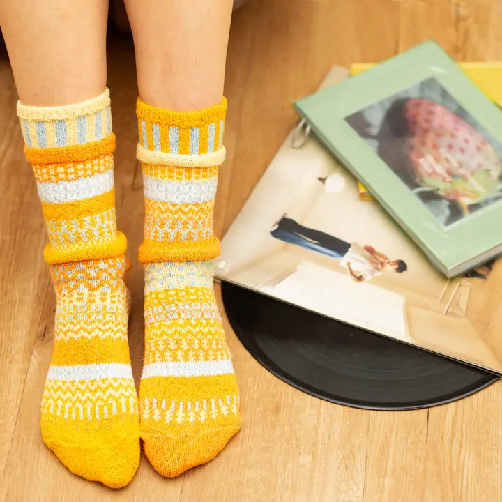 Clementine Socks / Recycled Cotton Eco-Friendly