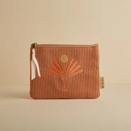 Corduroy Pouch in Dusty Pink image 0