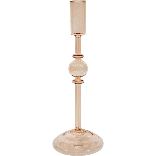 Mia Glass Candle Stick - Nude image 0