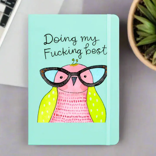 Doing My Fucking Best Derpy Bird Notepad image 0