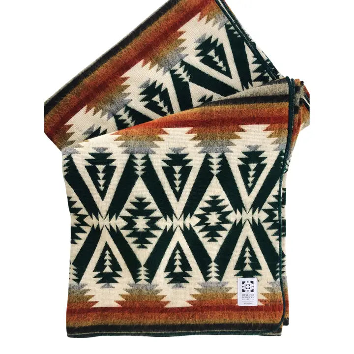 Quichua Blanket- Evergreen