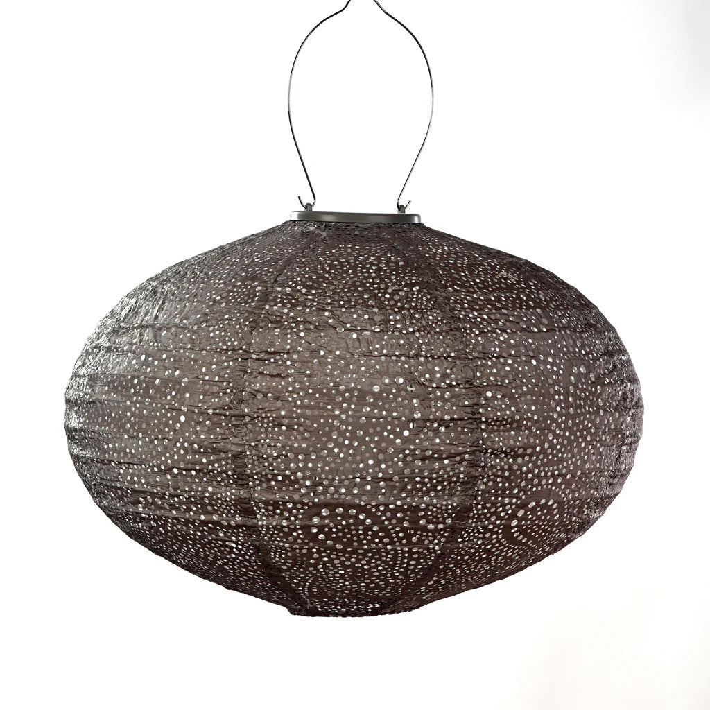 Oval 40cm - Solar Lantern - 2 Colours image 0
