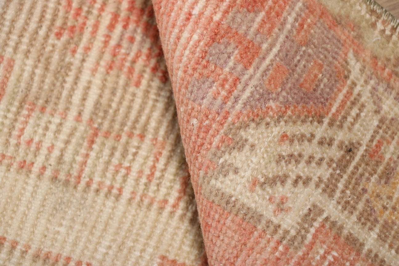 Turkish Vintage Muted Anatolian Oushak Rug/Mat 45cm x 105cm image 2