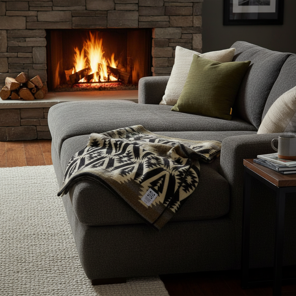 Quichua Blanket - Onyx Black