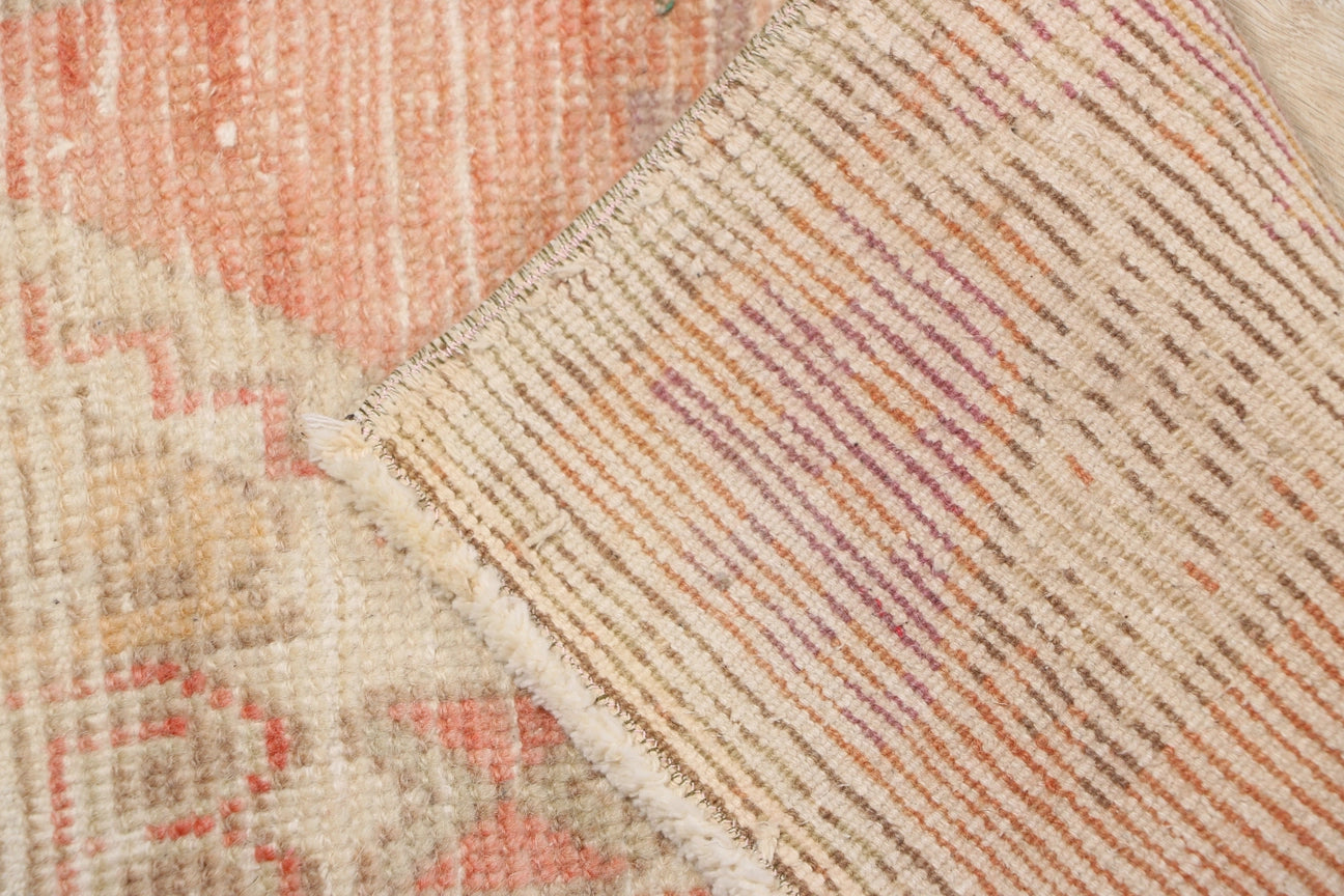 Turkish Vintage Muted Anatolian Oushak Rug/Mat 45cm x 105cm image 4